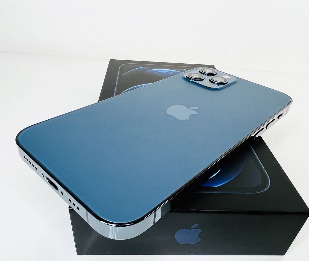 КАТО НОВ! Apple iPhone 12 Pro 256GB Pacific Blue 97% Battery!