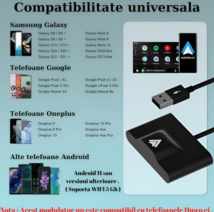 Android auto wireless adapter