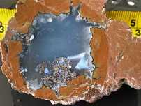 2 nodule agate taiate in jumatati , originare din SUA