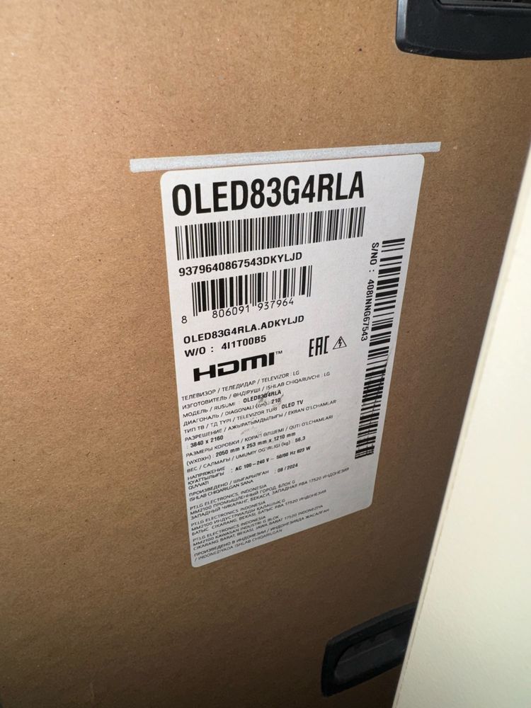 LG OLED evo 83 G4 RLA