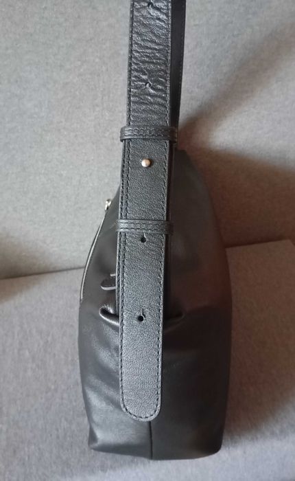 Чанта дамска. Естествена кожа. Черен.