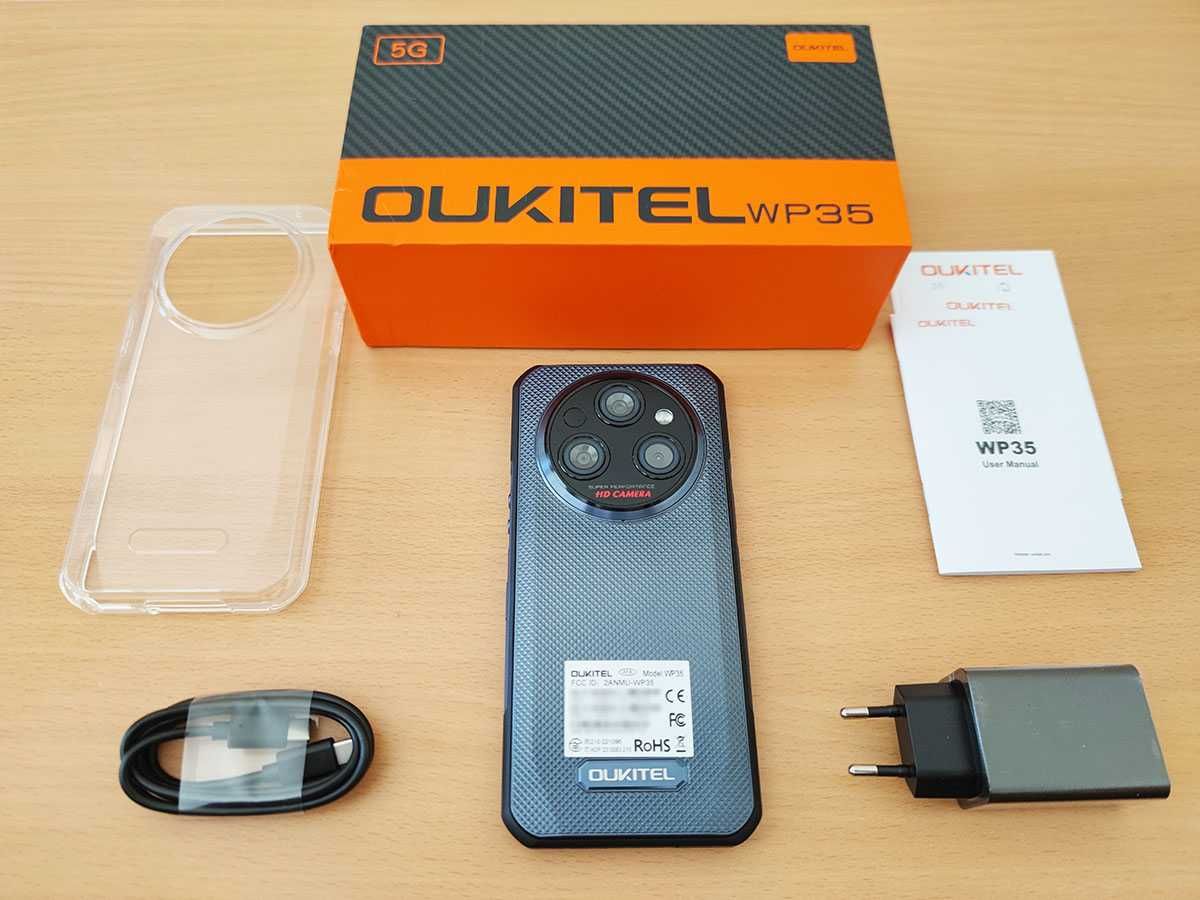 Нов Oukitel WP35, удароустойчив, 11000mah, 256гб, 5G, Dimensity 6100+