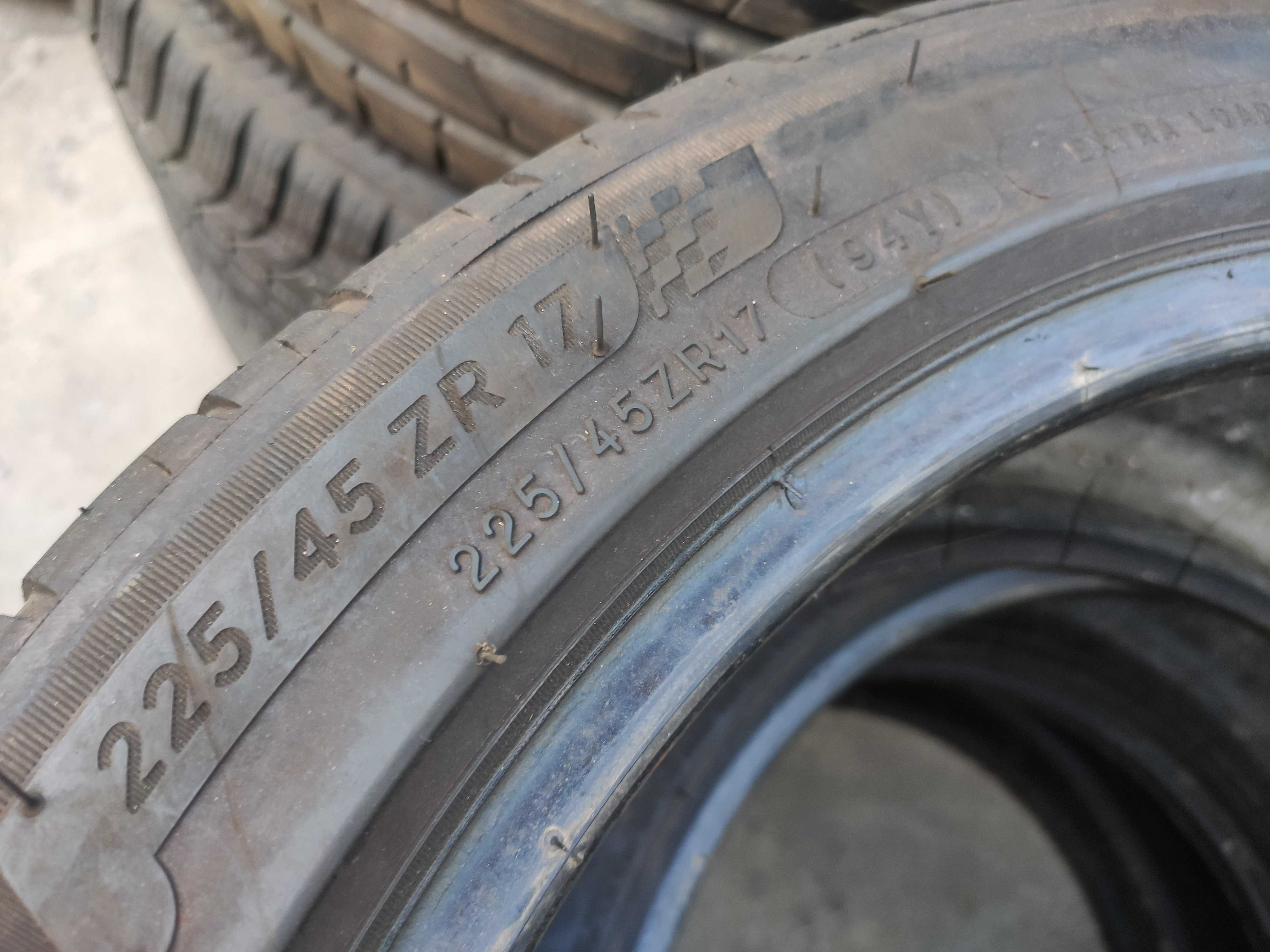 2бр Летни гуми 225 45 17 - Michelin - DOT 2023