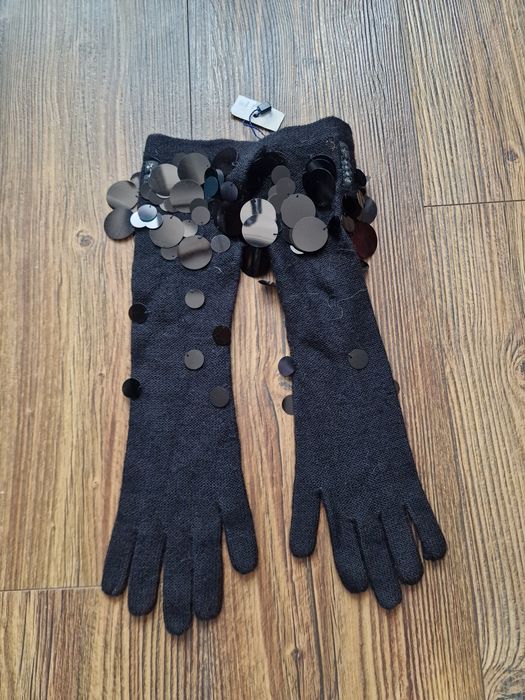 Страхотни дамски дълги ръкавици ARMANI, размер М , нови с етикет