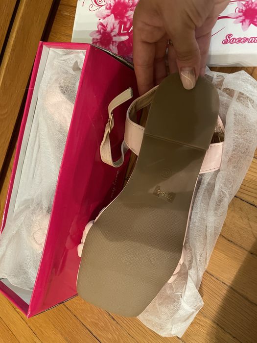 Дамски сандали розови