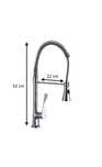 Baterie de bucatarie Z-Inox ZLN8153 cu gat flexibil de 45 cm, corp din