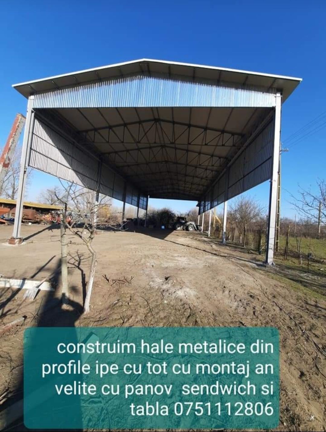 Executăm hale metalice din profile ipe