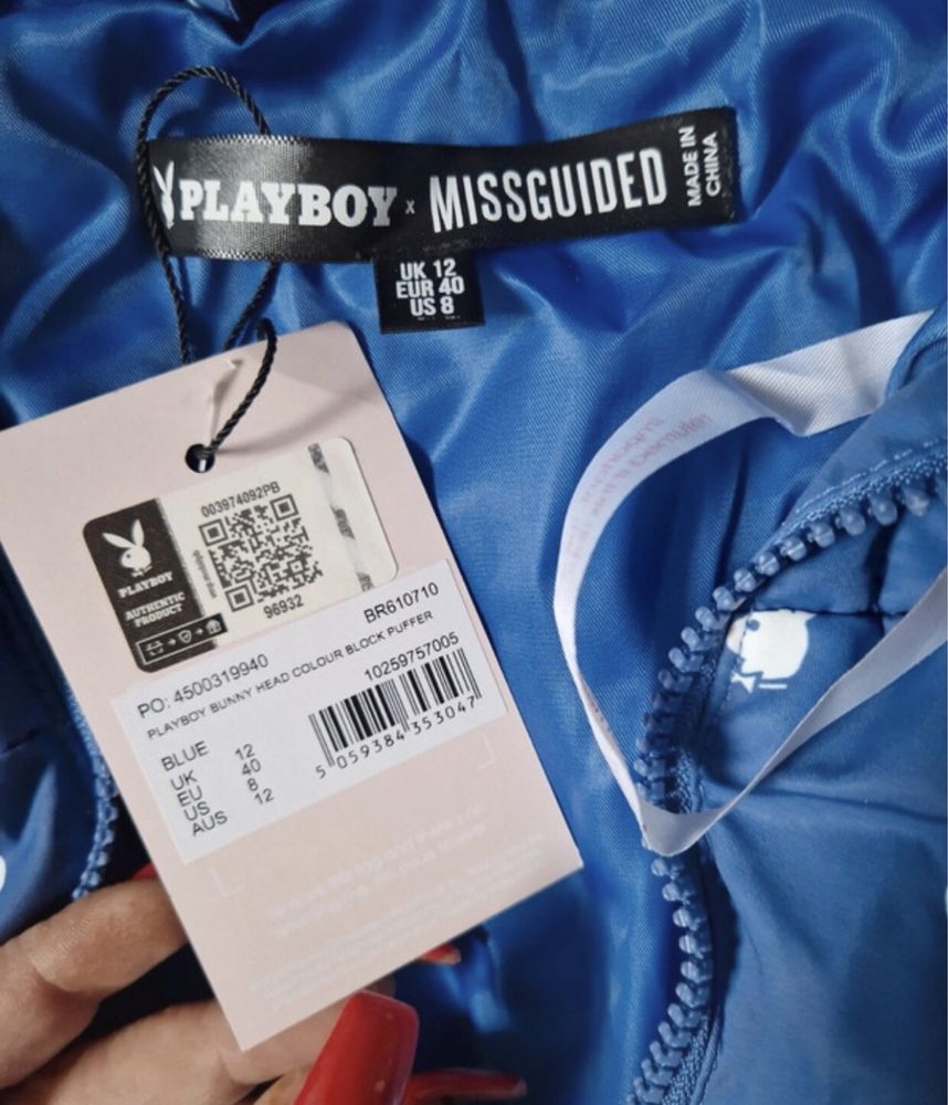 Geaca puffer Playboy x Missguided NOUA