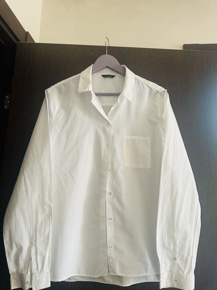 Camasa office Massimo Dutti ,matrial fin