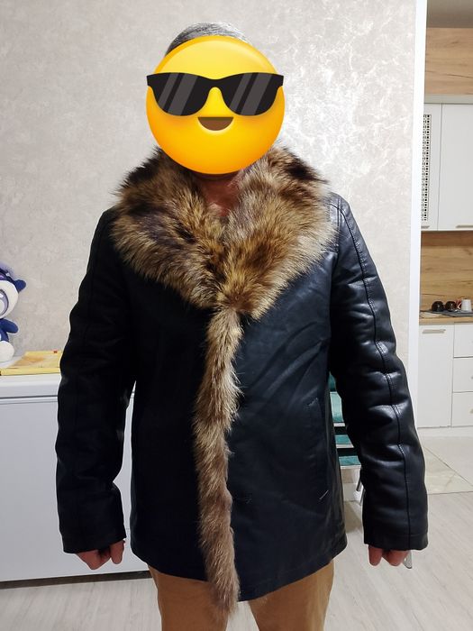 Кожаная дублёнка