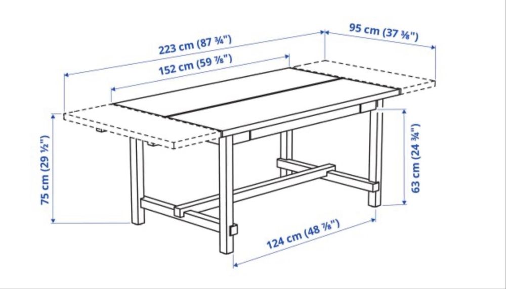 маса ikea NORDVIKEN
