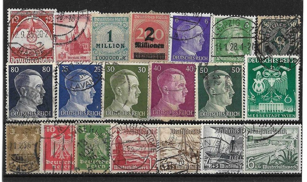 Set de timbre vechi Germania WWII si interbelice