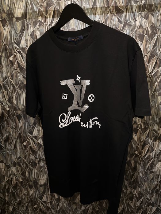 Louis Vuitton мъжка тениска • черен модел • всички размери