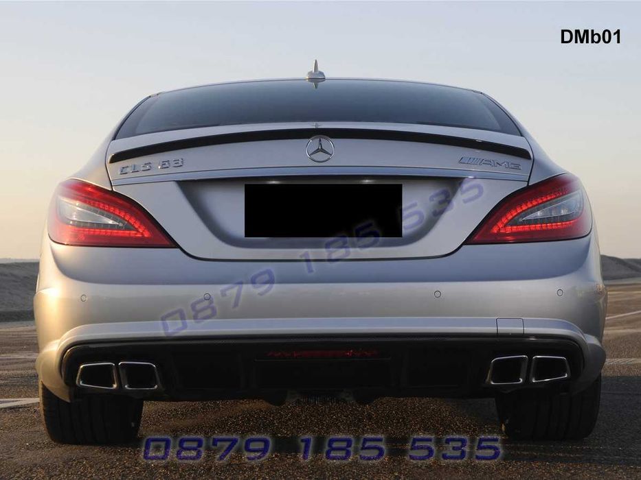 Лип спойлер капак багажник Mercedes AMG CLS W218 заден тунинг мерцедес