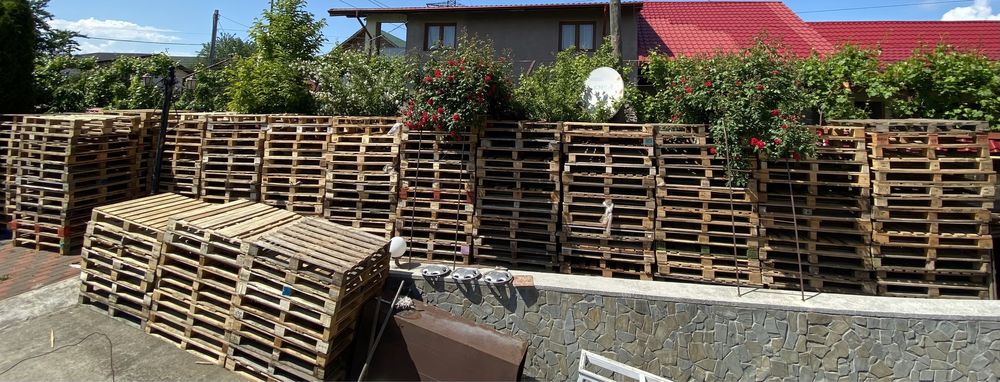 Paleți din lemn pentru marfă/transport/depozit/mobilier grădină/terasa