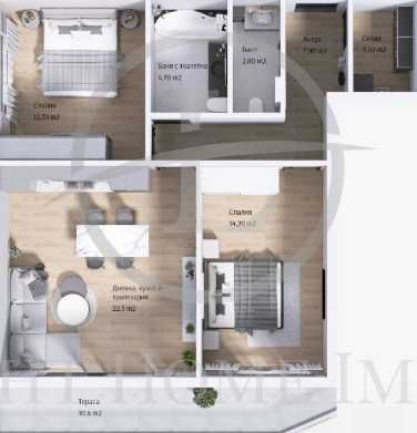 Продава се Тристаен апартамент в Пловдив, Каменица 2 - 109 кв.м за 1246 €/кв.м - Снимка #5