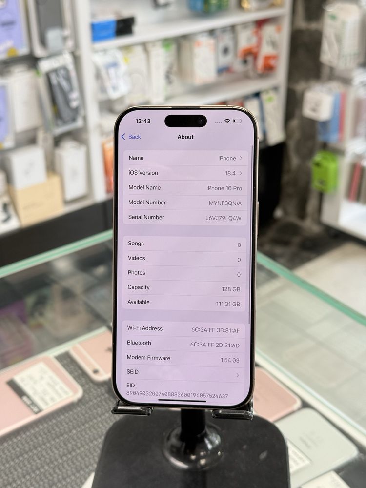 Apple iPhone 16 Pro 128GB Desert Titanium