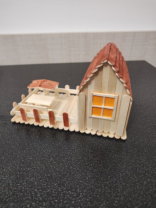 Jucărie căsuța lemn proiect scoala saptamana verde