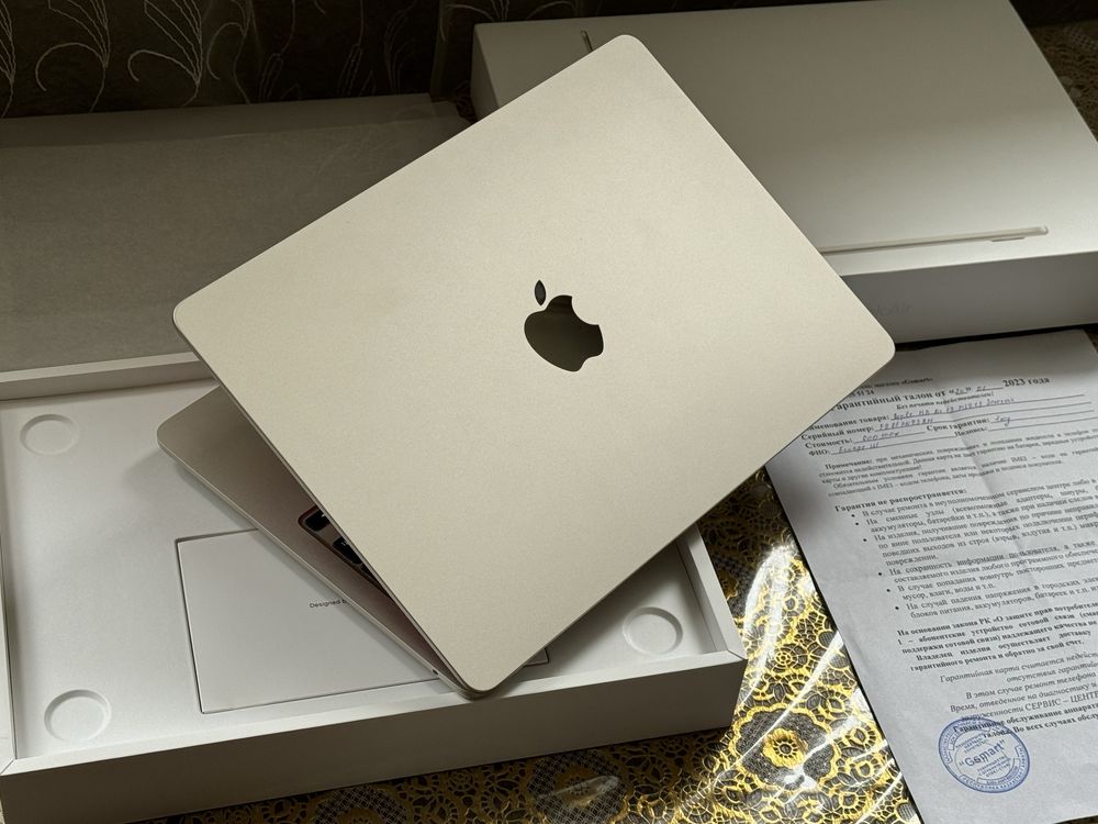 Новый MacBook Air 13.6 M2 2023 EAC/Starlight/256GB SSD/OZU 8GB