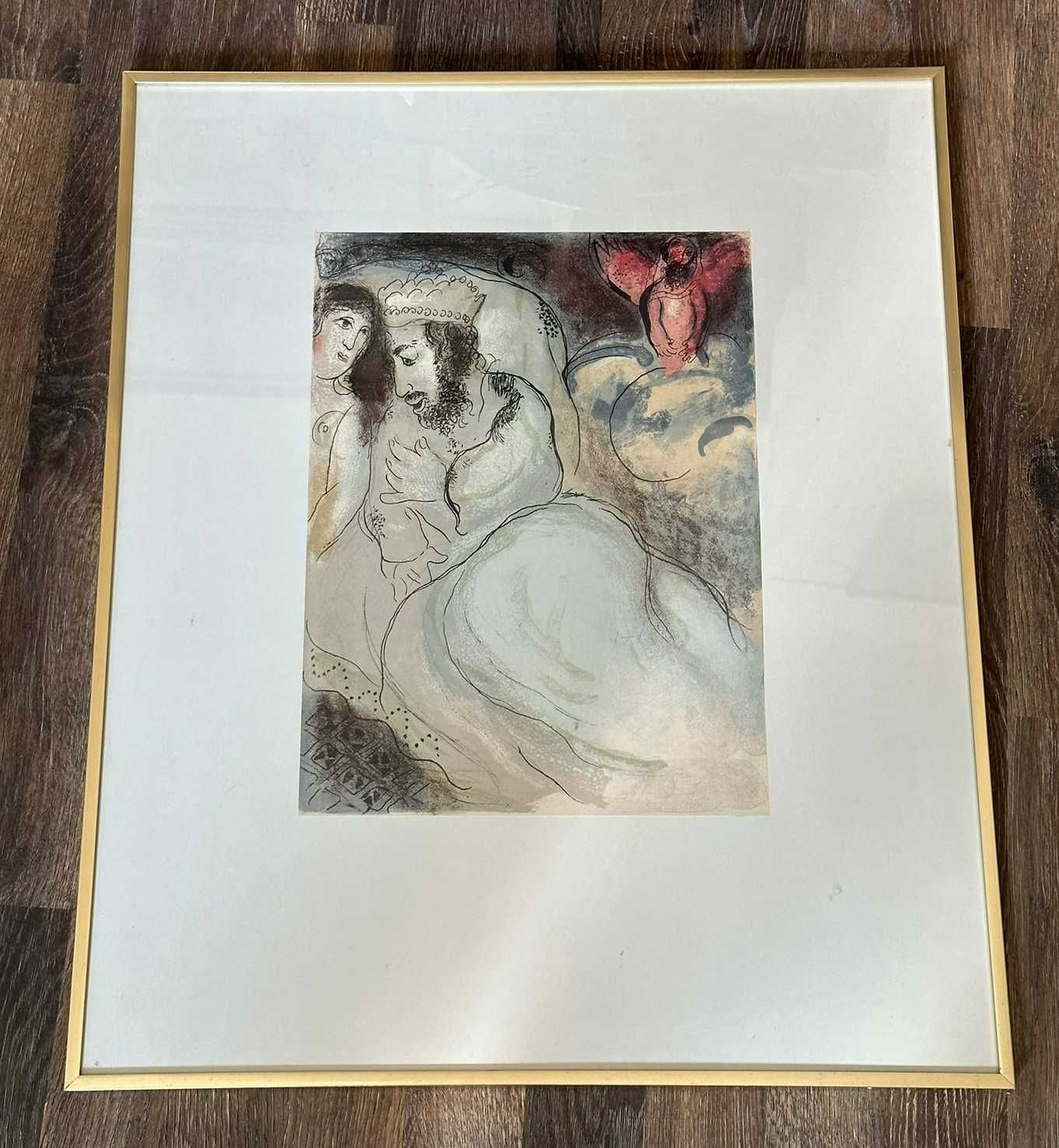 Tablou cromolitografie Marc Chagall, Sarah și Abimelech