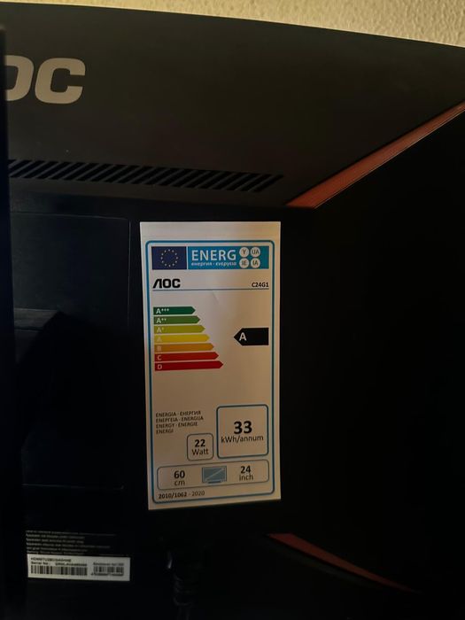 Monitor AOC 144hz 24inch curbat 1ms