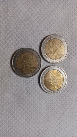 3 monede rare de 2 euro ani diferiți