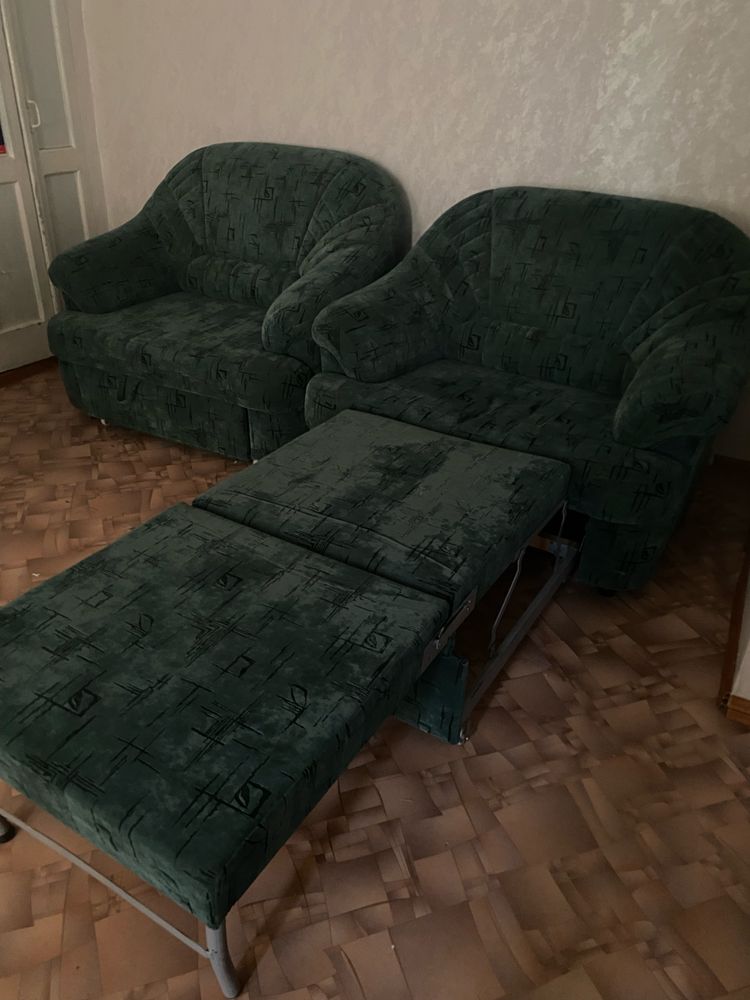 Диван,2 кресло расклодные