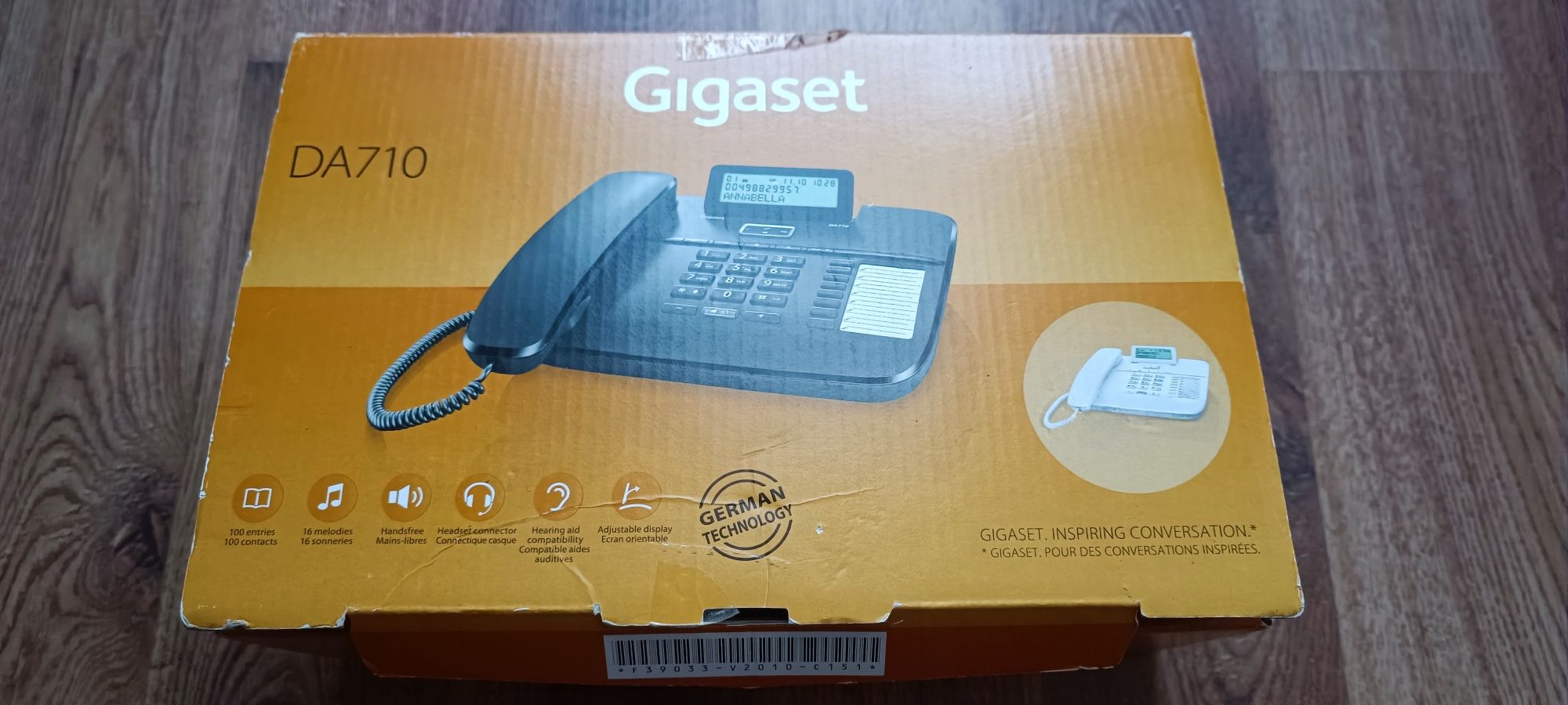 Стационарен  Телефон GIGASET DA710, черен