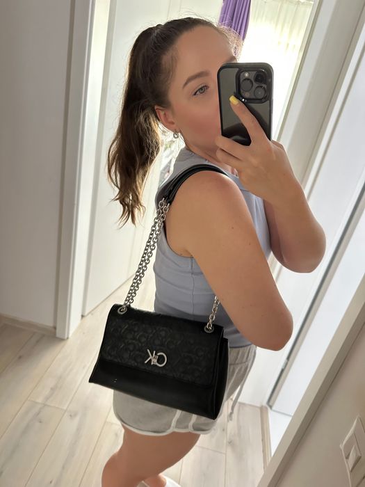 Geantă de umăr, Calvin Klein, negru