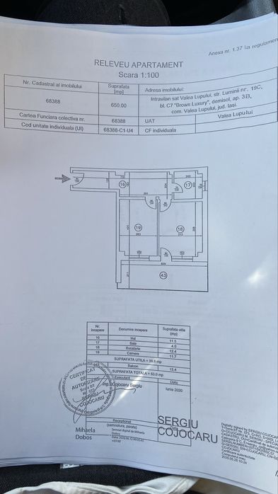Vand aparatament cu o camera Brown Luxury Valea Lupului  Mall Moldova