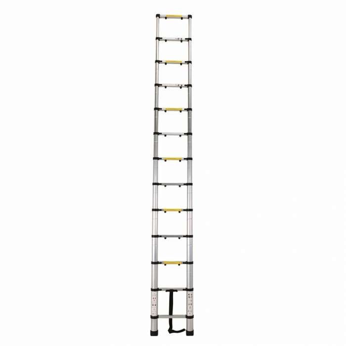 Единична телескопична стълба алуминиева ROTOR KME1038C, 3.8 m