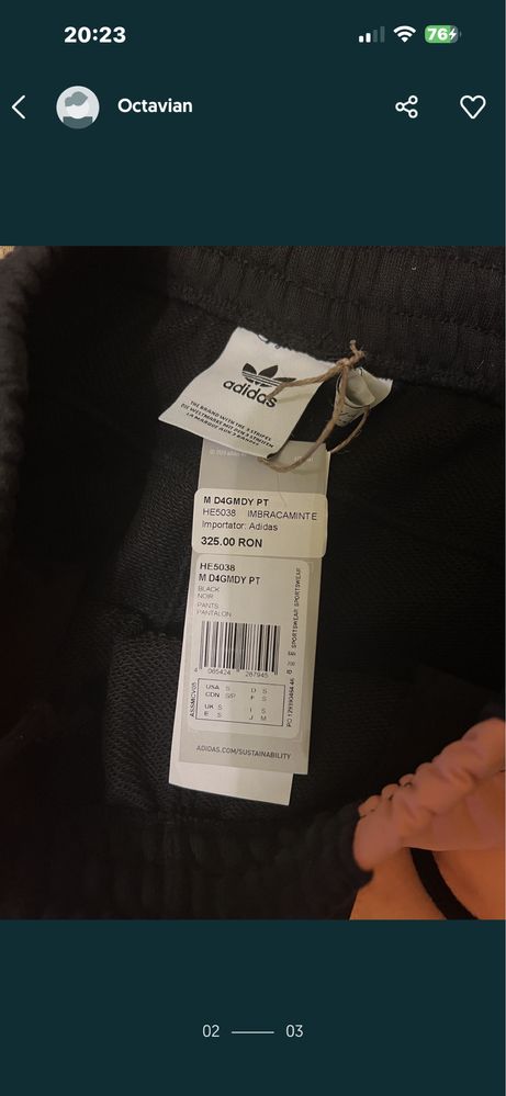 Pantaloni adidas 3buc.