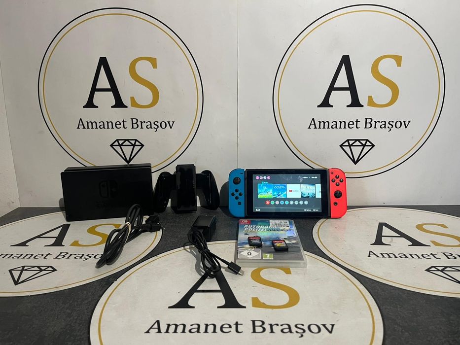 Nintendo Switch fullbox + 3 jocuri