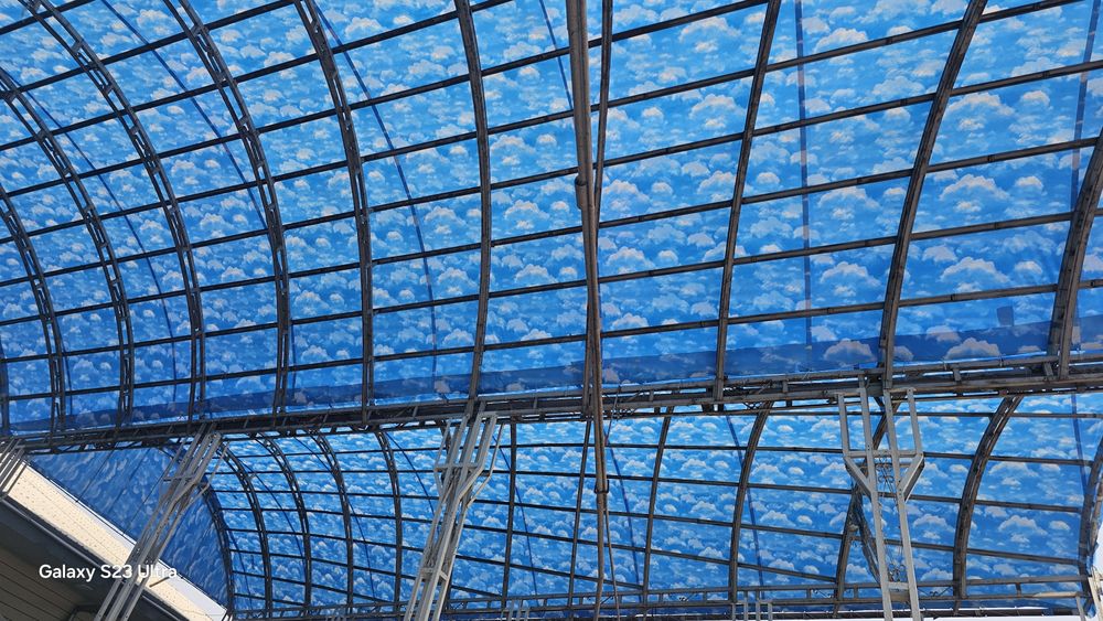 Установка бассейн тент и банер