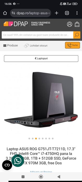 Laptop Asus Rog gaming