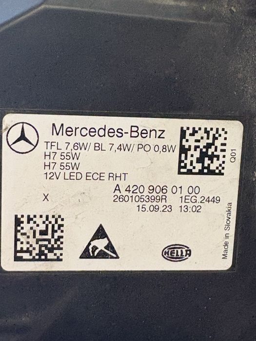 Mercedes Citan 2021 година Десен Фар