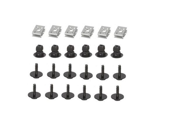 Clema, clips fixare carenaj Seat Ibiza, Leon; Skoda Rapid; VW Beetle, Caddy 3, Caddy 3/Life, Golf Sportsvan, Golf 5, Golf 5 Plus, Golf 6, Golf 6 Plus, Golf 7, Sharan, Touran; set 24 bucati