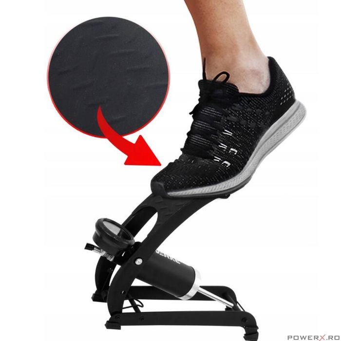 Pompa de picior cu piston dublu si manometru pentru umflat, presiune 7