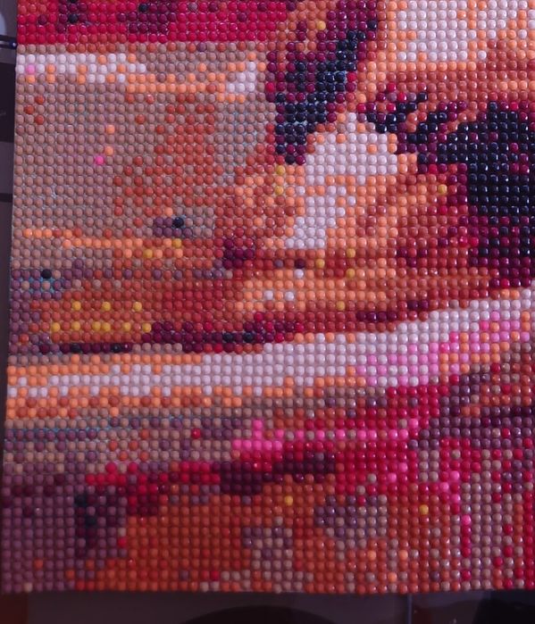 Tablou handmade Diamond Painting – Vidră&Cadă (30x40 cm)