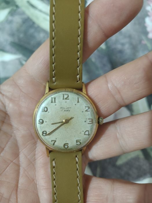 Ceas mecanic Poljot suflat cu aur