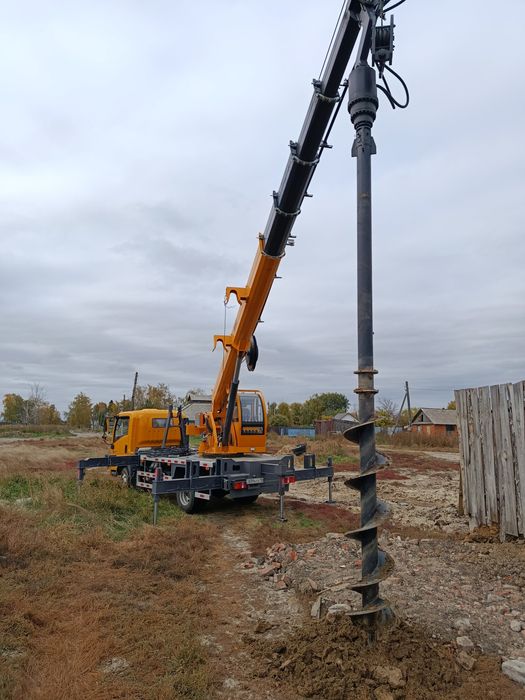 Ямобур,Автовышка, автокран 5т