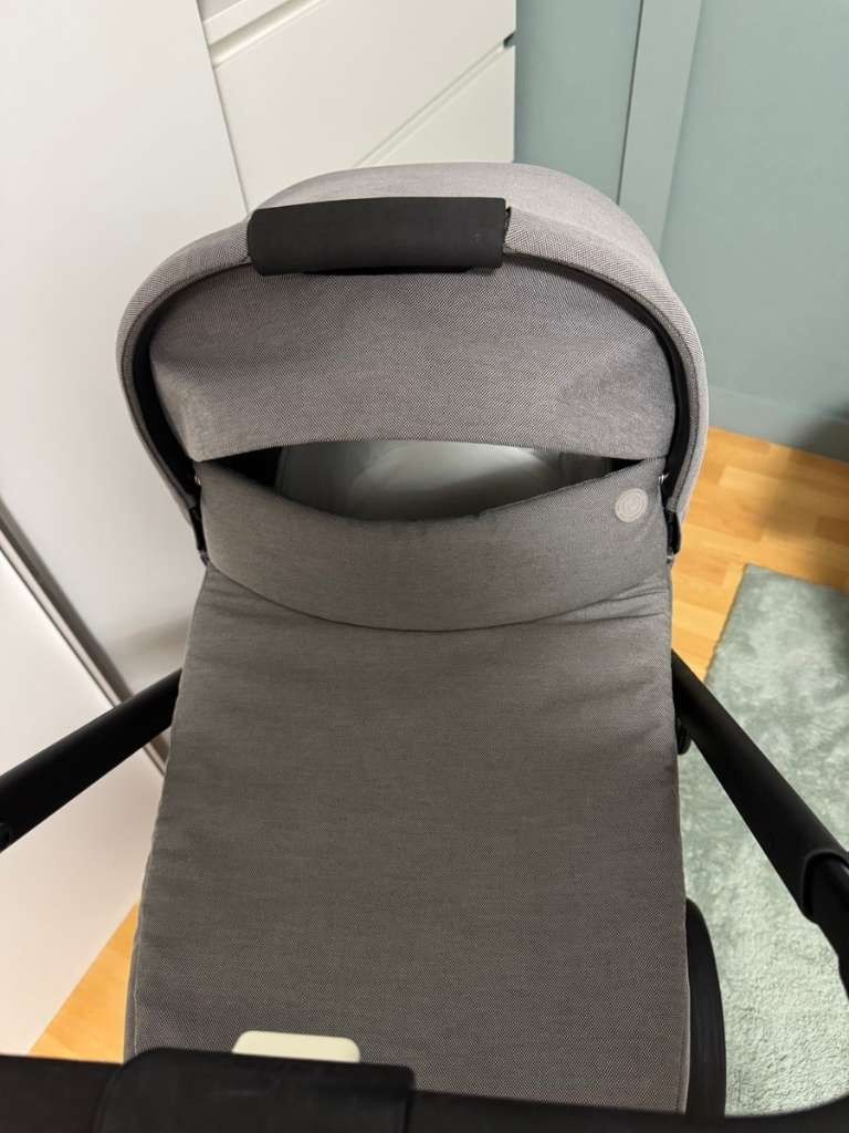 Като НОВА! Cybex Balios S Lux Soho Grey пълен комплект + подарък