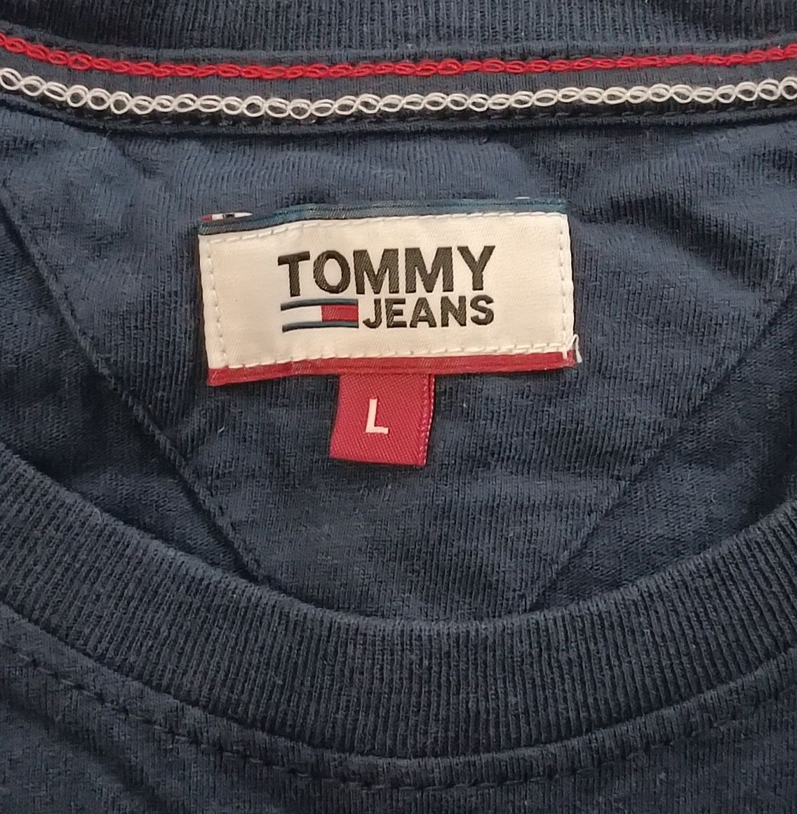 Tommy Jeans Logo Shirt оригинална тениска L памучна фланелка