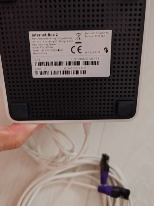 Swisscom Internet-Box 2 VDSL Dual-Wi-Fi Router Modem 4x GLAN USB3.0 Fi