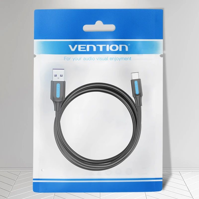 Vention Кабел USB Type-C / USB  AM - Black 5A Fast Charge - CORBH