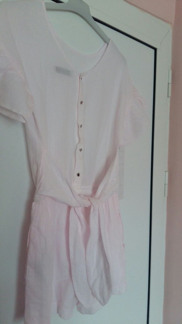 Zara, salopeta pentru fete, culoare roz pudrat, mărimea 164 cm, nouă.