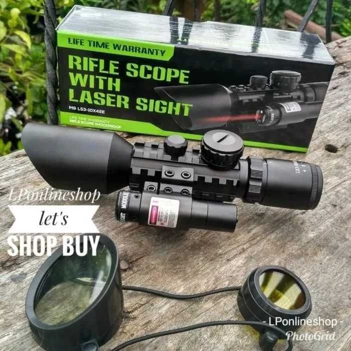 Райфълскоп /снайперна оптика с бързомер+ лазер 3-10X42E M9