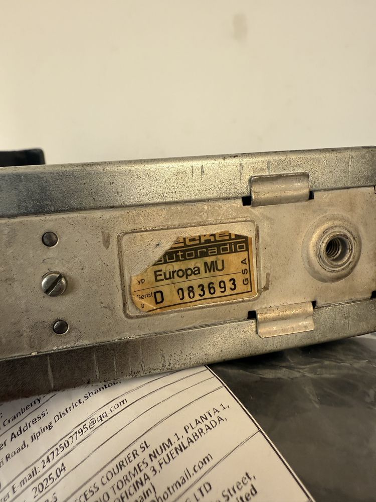becker autoradio europa mu vintage