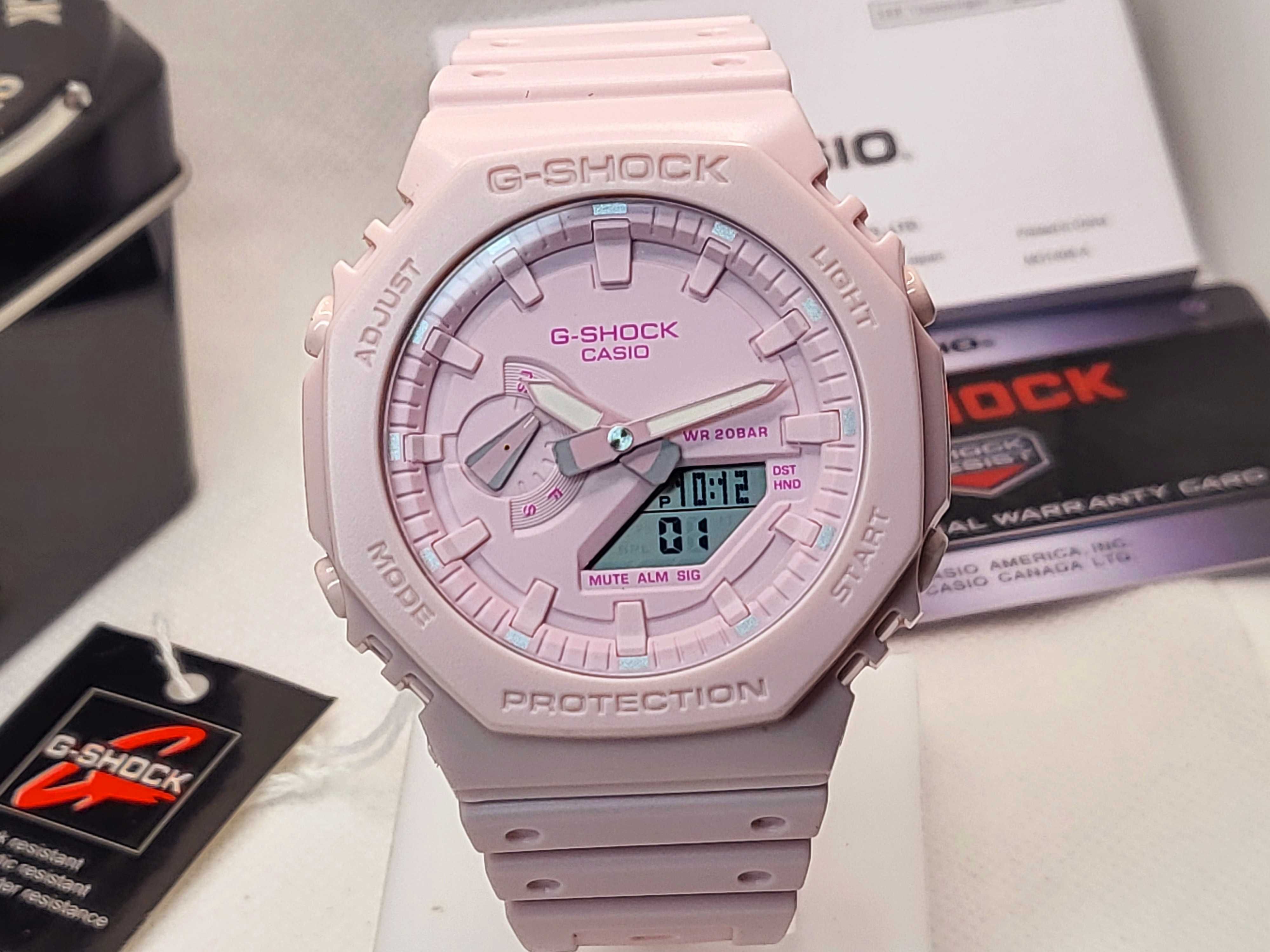 Ceas Casio g shock GA 2100 NEON PINK Nou, 2 ANI Garantie 2 ani