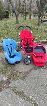 Детска количка 2 в 1 + Столче за кола
